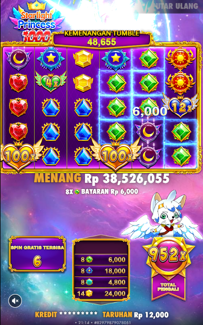 QQDEWA JACKPOT PERMAINAN SLOT PRAGMATIC PLAY STARLIGHT PRINCESS 1000 Rp.100.000.000,- LUNAS - Foto 3